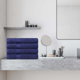 Egyptian Cotton Dobby Border Medium Weight Bath Towel Set of 4