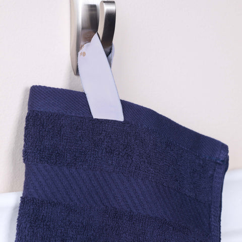 Egyptian Cotton Dobby Border Medium Weight Bath Towel Set of 4
