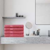 Egyptian Cotton Dobby Border Medium Weight Bath Towel Set of 4