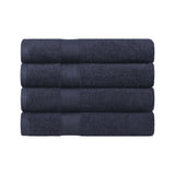 Egyptian Cotton Dobby Border Medium Weight Bath Towel Set of 4