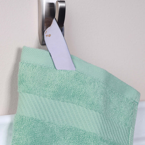 Egyptian Cotton Dobby Border Medium Weight Bath Towel Set of 4