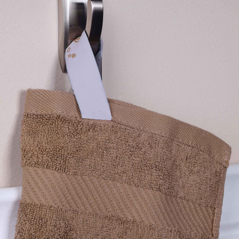 Egyptian Cotton Dobby Border Medium Weight Bath Towel Set of 4