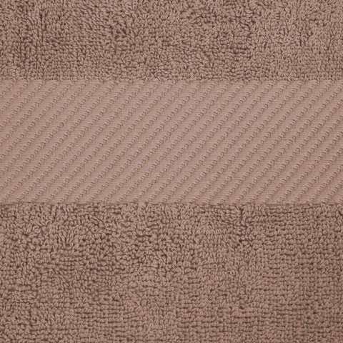 Egyptian Cotton Dobby Border Medium Weight Bath Towel Set of 4