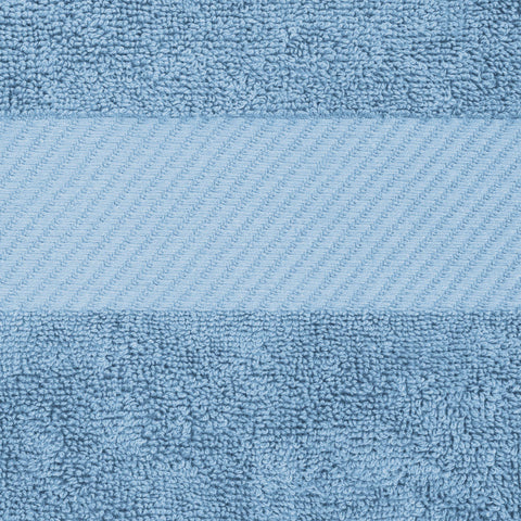 Egyptian Cotton Dobby Border Medium Weight Bath Towel Set of 4