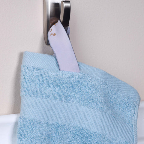 Egyptian Cotton Dobby Border Medium Weight Bath Towel Set of 4