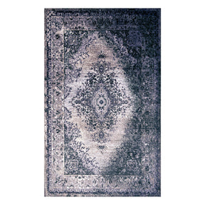 Eldwin Medallion Non-Slip Indoor Washable Area Rug Or Runner Rug