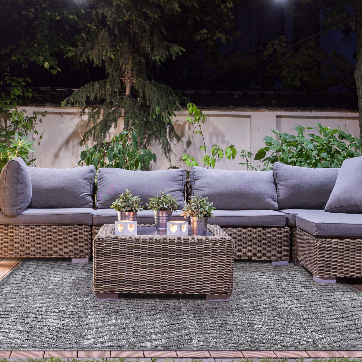 Ellery Abstract Geometric Area Rug Modern Indoor Outdoor Rugs