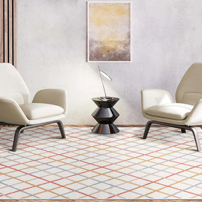 Ellis Diamond Trellis Indoor Area Rugs Or Runner Rug Bone