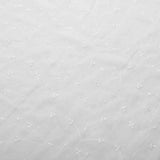 Embroidered Delicate Flower Sheer Grommet Curtain Panel Set