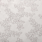 Embroidered Foliage Grommet Sheer Curtain Panel Set