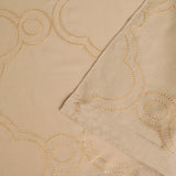 Embroidered Moroccan Trellis Sheer Grommet Curtain Panel Set