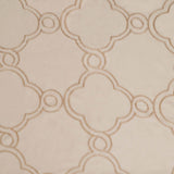 Embroidered Moroccan Trellis Sheer Grommet Curtain Panel Set