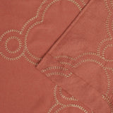 Embroidered Moroccan Trellis Sheer Grommet Curtain Panel Set