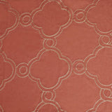 Embroidered Moroccan Trellis Sheer Grommet Curtain Panel Set