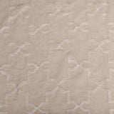 Embroidered Quatrefoil Semi Sheer 2 Piece Curtain Panel Set