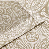 Eminence Jacquard Floral Mandala Semi-Sheer Curtain Panel Set