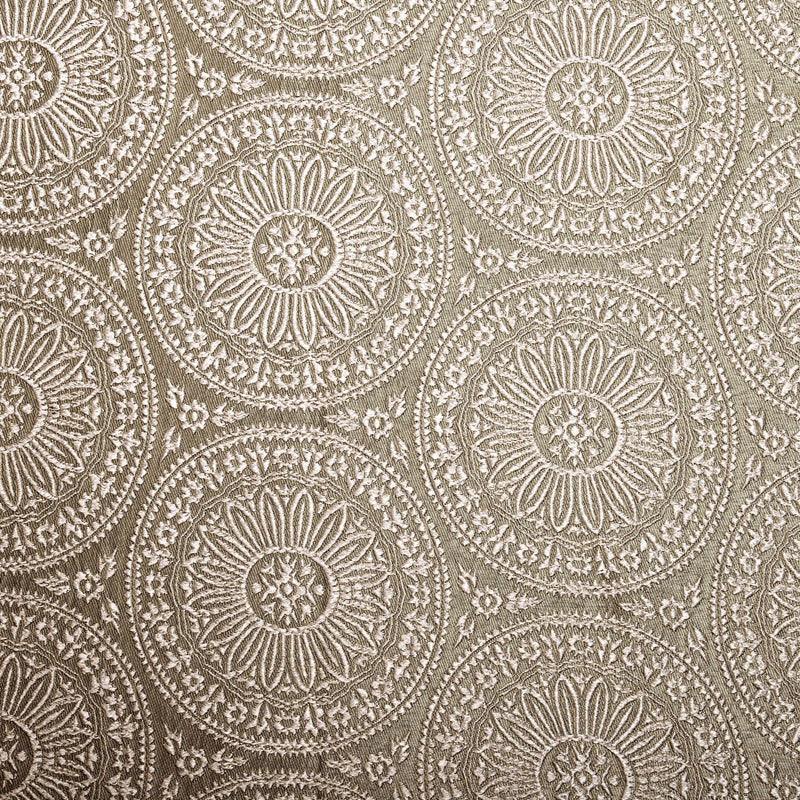 Eminence Jacquard Floral Mandala Semi-Sheer Curtain Panel Set