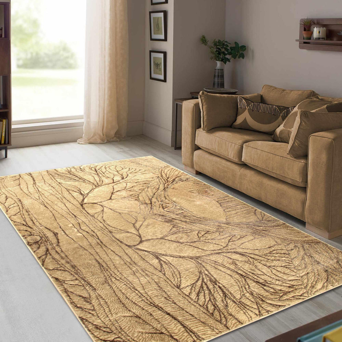 Emrys Shimmery Abstract Modern Area Rug Or Runner Rug