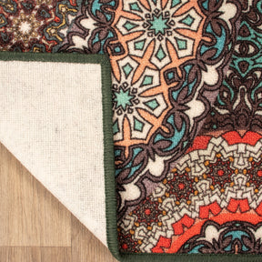 Evaline Medallion Non-Slip Indoor Outdoor Area Rug