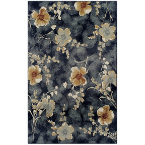 Fiore Modern Floral Indoor Area Rug Or Runner Rug