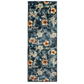 Fiore Modern Floral Indoor Area Rug Or Runner Rug