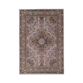 Flamingo Modern Medallion Washable Indoor Area Rug or Runner