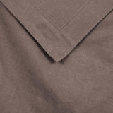 Flannel Cotton Modern Solid Fuzzy Duvet Cover Set With Pillow Shams
