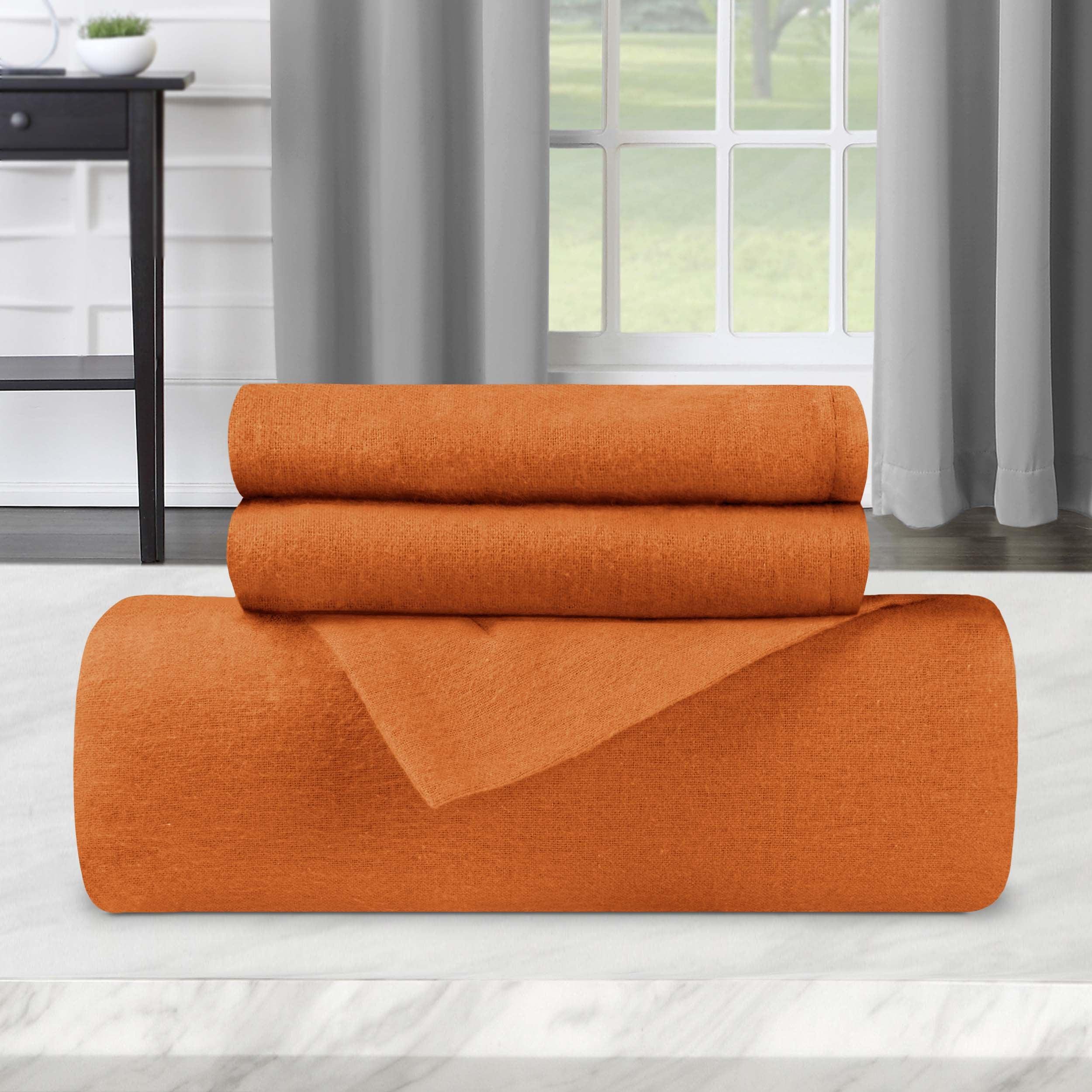 Flannel Cotton Modern Solid Fuzzy Duvet Cover Set With Pillow Shams