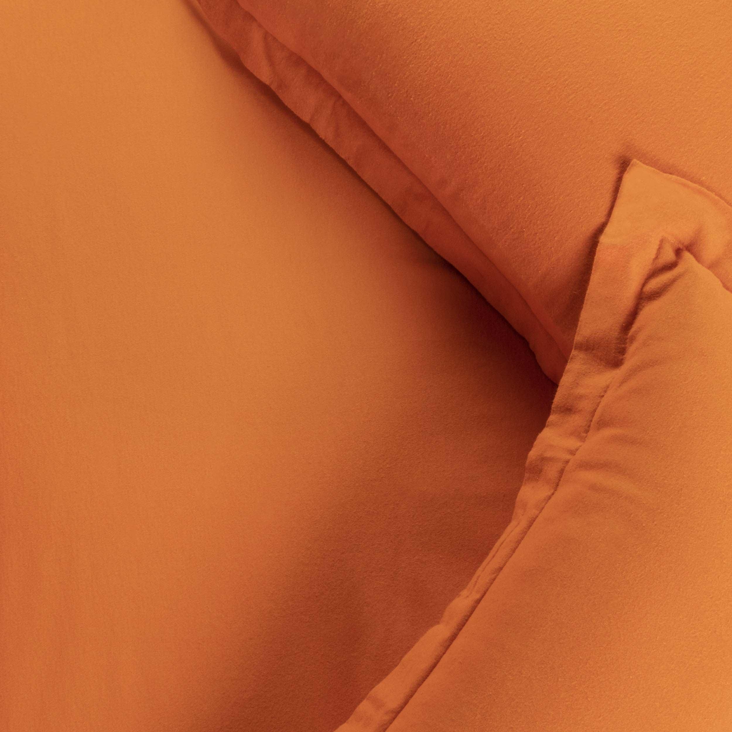 Flannel Cotton Modern Solid Fuzzy Duvet Cover Set With Pillow Shams