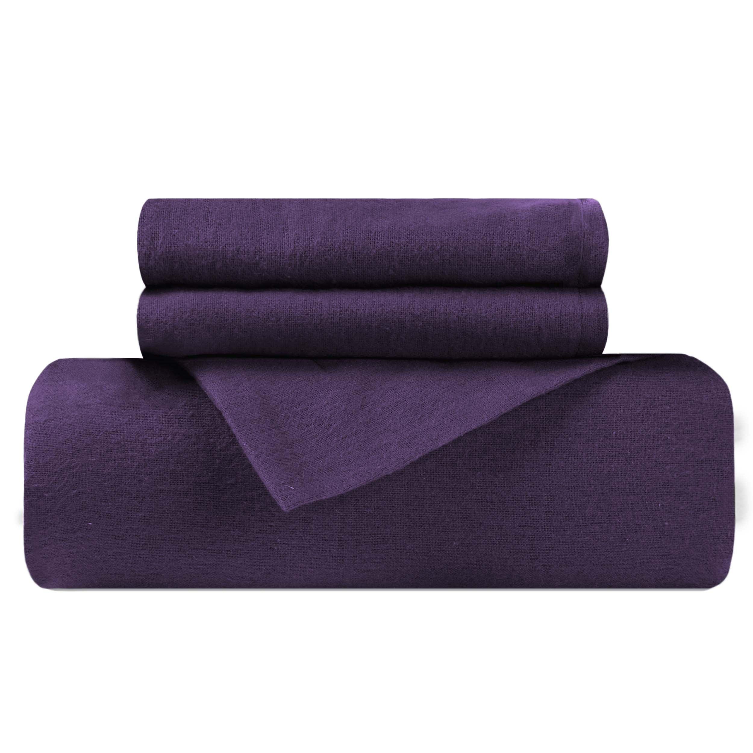 Flannel Cotton Modern Solid Fuzzy Duvet Cover Set With Pillow Shams