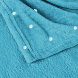 Fleece Plush Medium Weight Fluffy Soft Decorative Polka Dot Blanket
