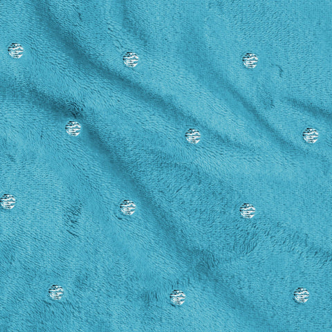 Fleece Plush Medium Weight Fluffy Soft Decorative Polka Dot Blanket