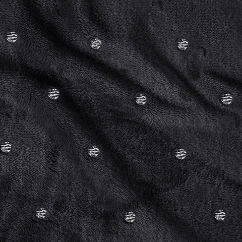 Fleece Plush Medium Weight Fluffy Soft Decorative Polka Dot Blanket