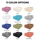 Fleece Plush Medium Weight Fluffy Soft Decorative Polka Dot Blanket