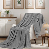 Fleece Plush Medium Weight Fluffy Soft Decorative Polka Dot Blanket