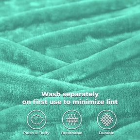 Fleece Plush Medium Weight Fluffy Soft Solid Decorative Blanket