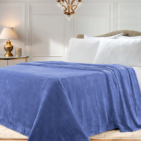 Fleece Plush Medium Weight Fluffy Soft Solid Decorative Blanket