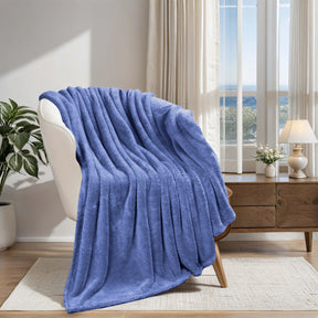 Fleece Plush Medium Weight Fluffy Soft Solid Decorative Blanket