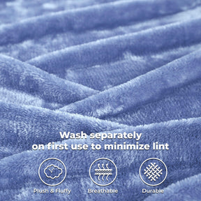 Fleece Plush Medium Weight Fluffy Soft Solid Decorative Blanket