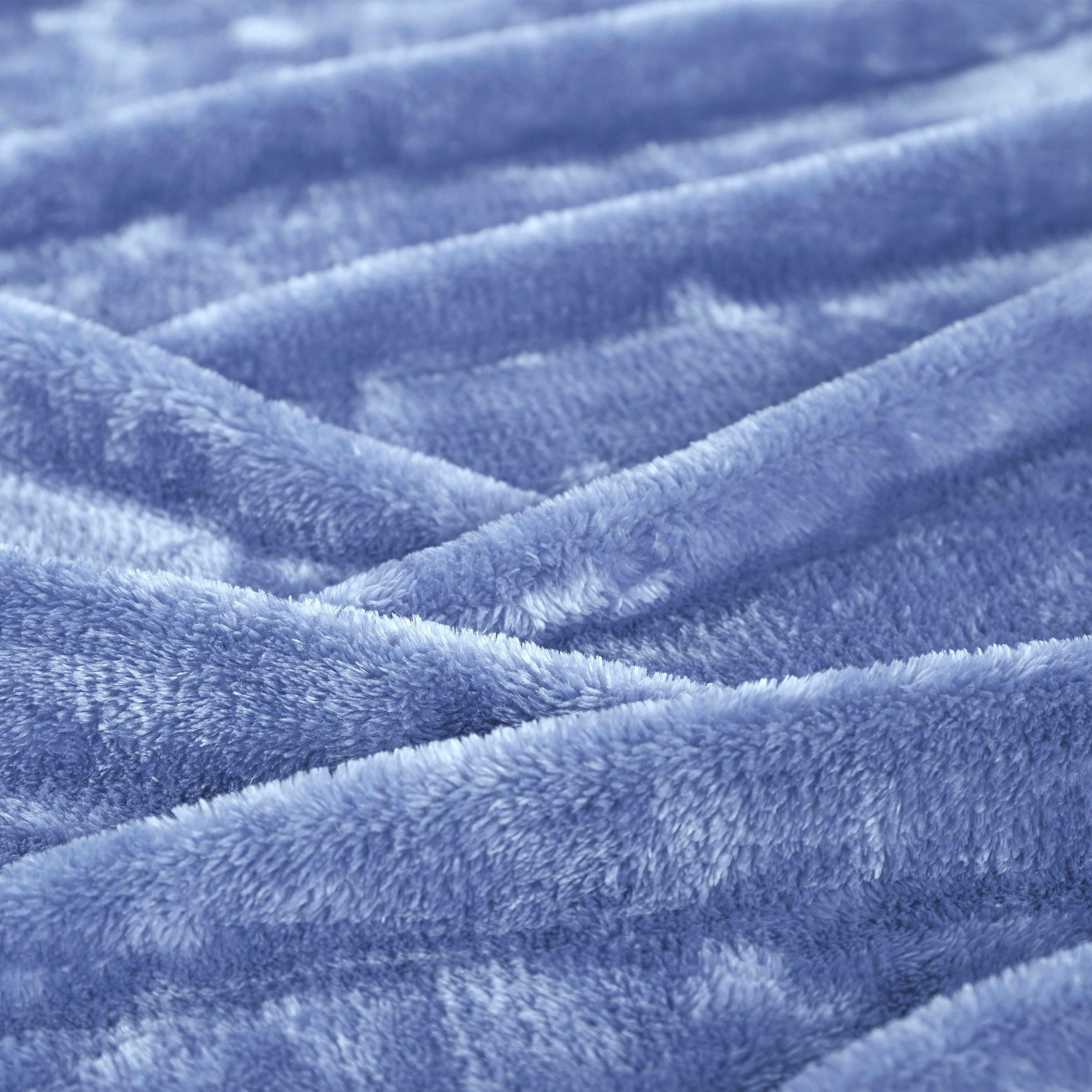 Fleece Plush Medium Weight Fluffy Soft Solid Decorative Blanket