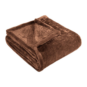 Fleece Plush Medium Weight Fluffy Soft Solid Decorative Blanket