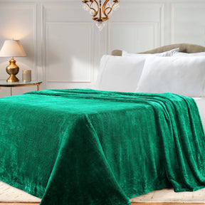 Fleece Plush Medium Weight Fluffy Soft Solid Decorative Blanket