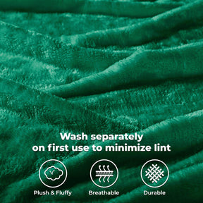Fleece Plush Medium Weight Fluffy Soft Solid Decorative Blanket