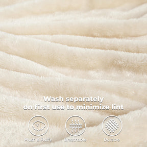 Fleece Plush Medium Weight Fluffy Soft Solid Decorative Blanket