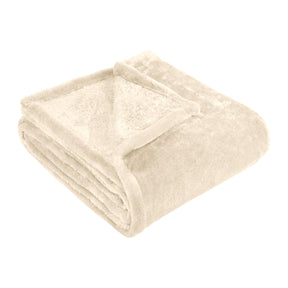 Fleece Plush Medium Weight Fluffy Soft Solid Decorative Blanket