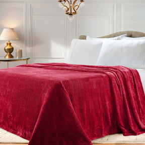 Fleece Plush Medium Weight Fluffy Soft Solid Decorative Blanket