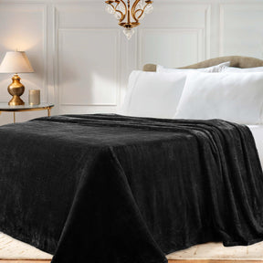 Fleece Plush Medium Weight Fluffy Soft Solid Decorative Blanket