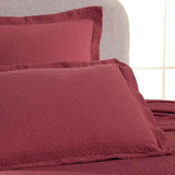 Fleur De Lis Jacquard Matelassé Cotton Medallion Bedspread Set
