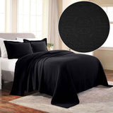 Fleur De Lis Jacquard Matelassé Cotton Medallion Bedspread Set