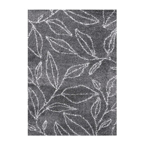 Flora Botanical  Plush Shag Rugs Transitional Floral Indoor Area Rug